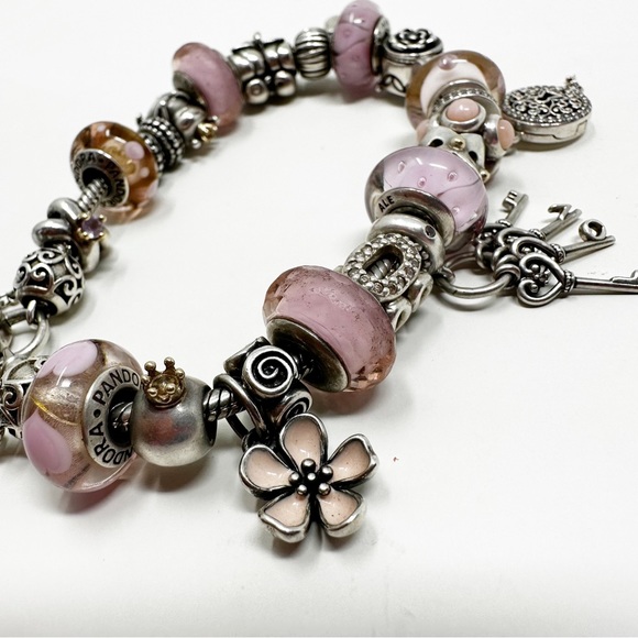 Pandora Retired Collector’s Pretty in Pink Bracelet